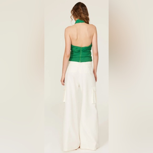 De La Vali Pareo Halter Top in Green Size 6 - Picture 9 of 9